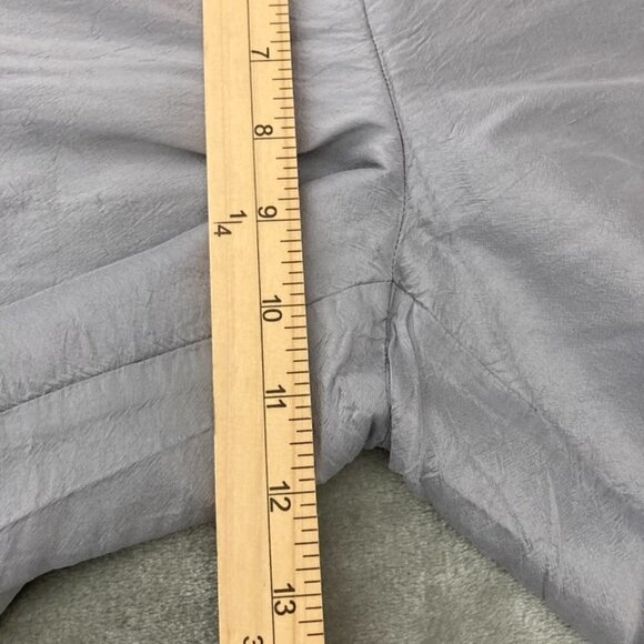 Bloomingdale's 100% Silk Grey Trouser Pants Vintage Size 8 Side Zip Closure - Picture 7 of 8